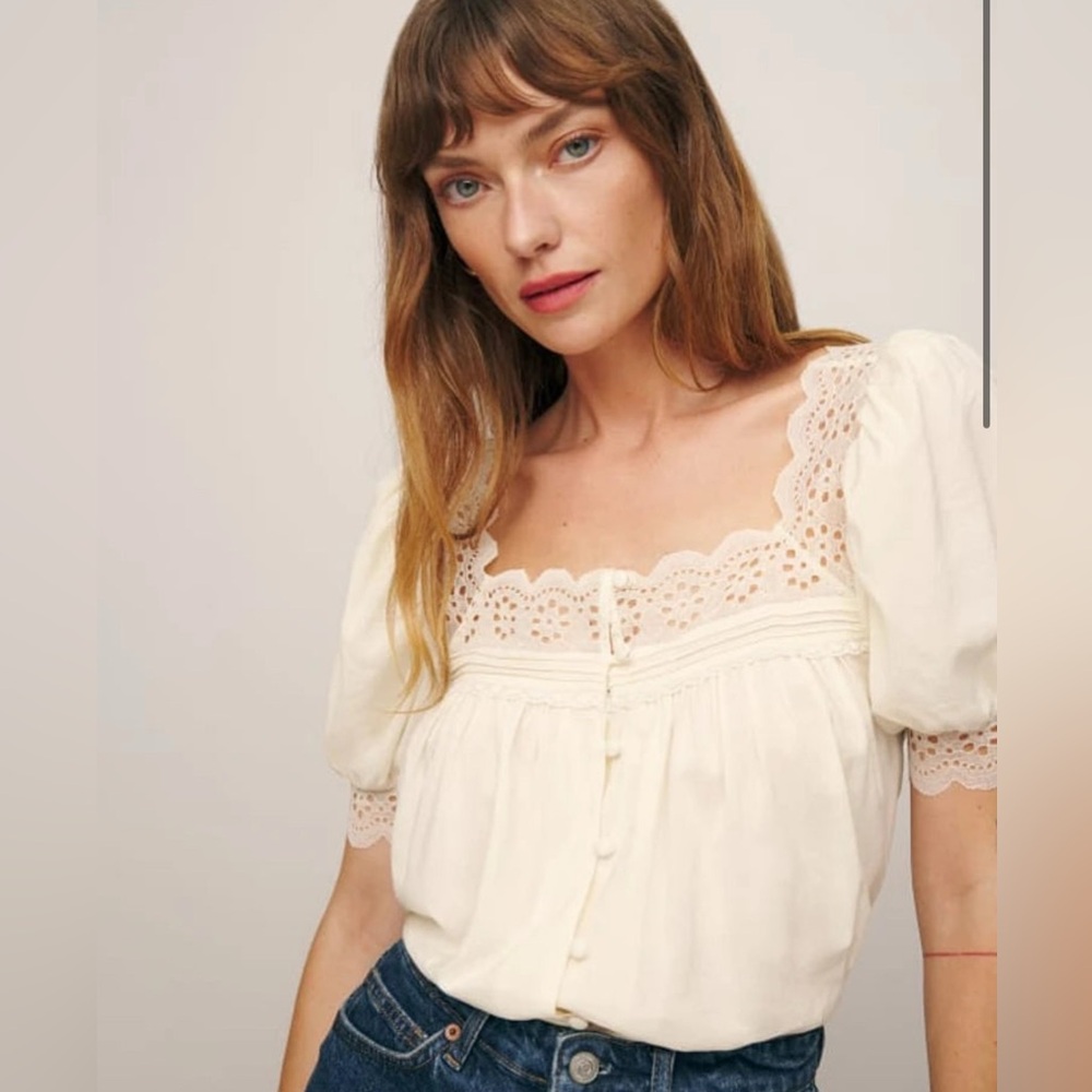 Reformation Wanda Top Cream